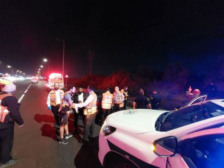 اصابة شاب واعتقال اخر من قلقيلية خلال مطاردة الشرطة لهم في منطقة الشارون